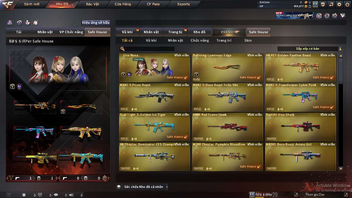 shop acc cf uy tin gia re